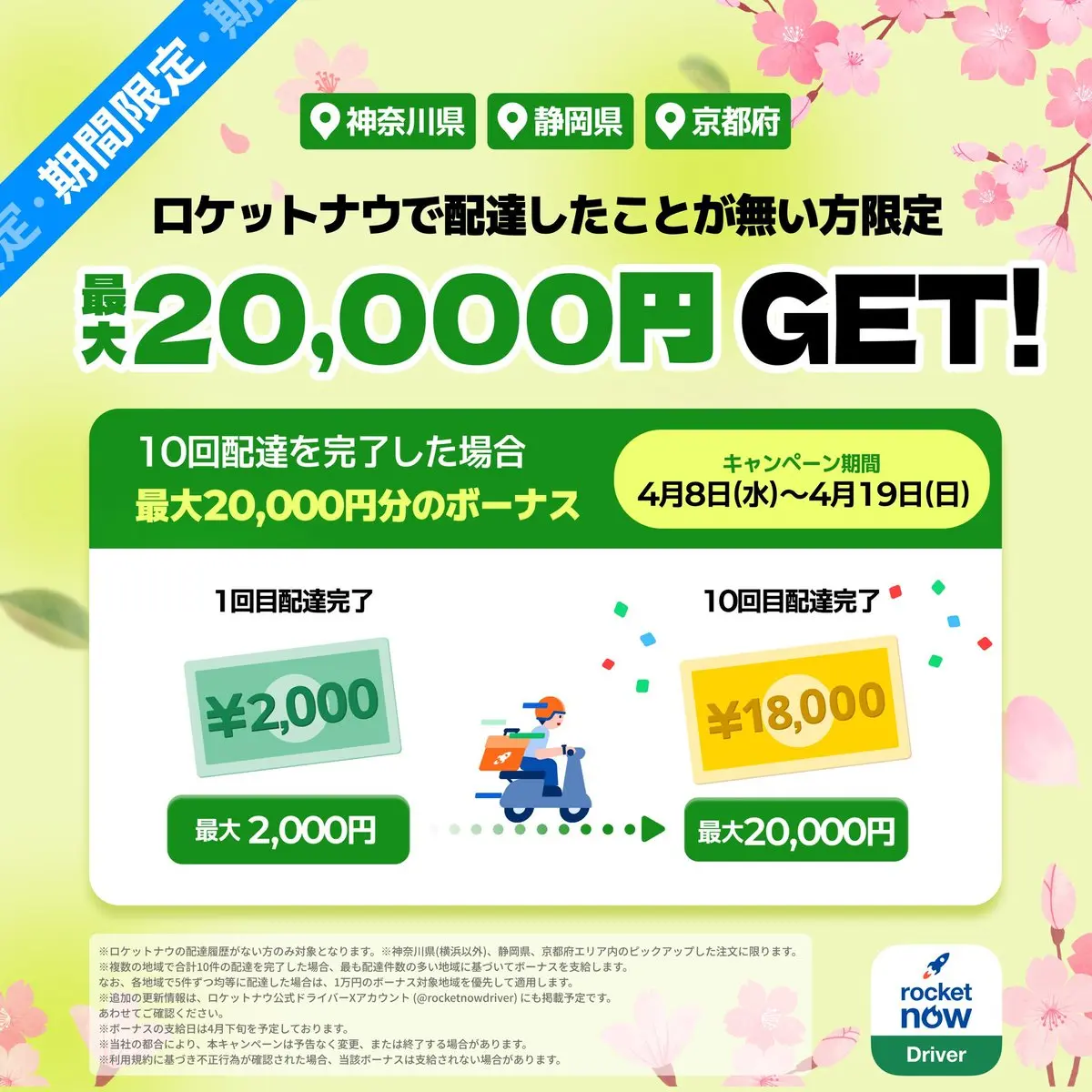 ロケットナウ1万円ボーナス詳細